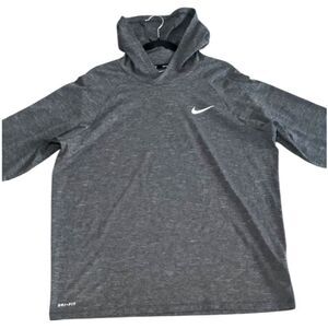 Nike Swim Gray Dri-FIT Hoodie Sweatshirt Size XL